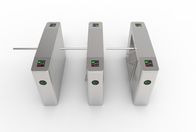 Pedestrian Waist Height Access Control Turnstile Barrier Stainless Steel 1.5mm Thickness