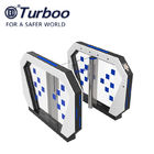 Security Optical Speed Gate Turnstile RFID Card Reader Facial Recognition Gate With Servo Motor 240V