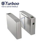 SUS304 Access Control Turnstile Gate Optical Stainless Steel Swing Waist Height