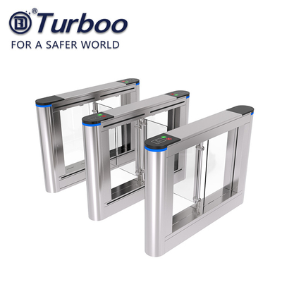 Fast Speed Gate Turnstile / Office Security Gates Stainless Steel Frame