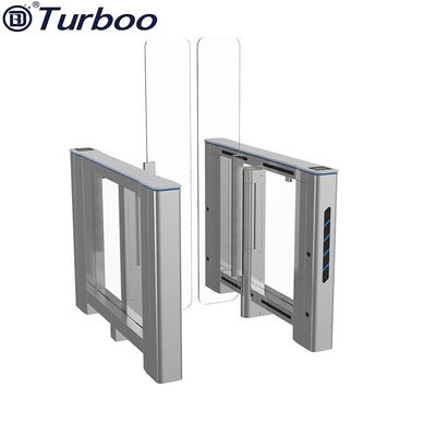 ซื้อ RFID Access Control ประตูหมุนประตูกระจกความเร็วสูงพร้อมความปลอดภัยสูงสำหรับอาคารสำนักงาน online manufacture