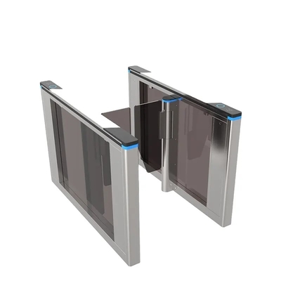 ซื้อ High End Ultra Slim Swing Flap Gate RFID Access Control Glass Barrier ประตูหมุนคนเดิน online manufacture