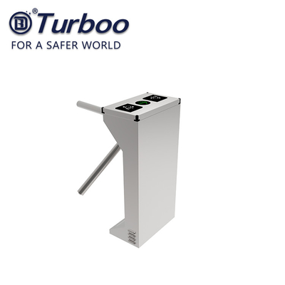 Vertical type LED light Tripod gate turnstile hair line stainless steels narrow cabinet