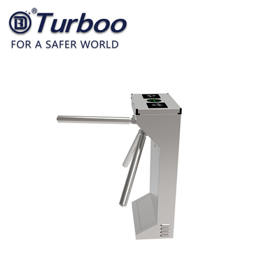 Vertical type LED light Tripod gate turnstile hair line stainless steels narrow cabinet