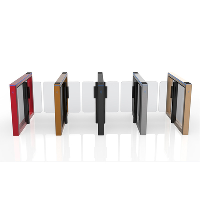 Slim Durable Office Aluminum Alloy Snap-joint Security Gate Protection With Acrylic / Tempered Glass Arm