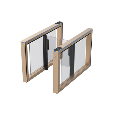 Slim Durable Office Aluminum Alloy Snap-joint Security Gate Protection With Acrylic / Tempered Glass Arm