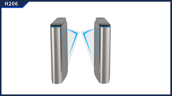 ซื้อ การเคลื่อนไหวที่แปรงของ Flap ประตูกั้นหุ้ม Turnstile การควบคุมการเข้าถึงเหล็กไร้ขัด online manufacture