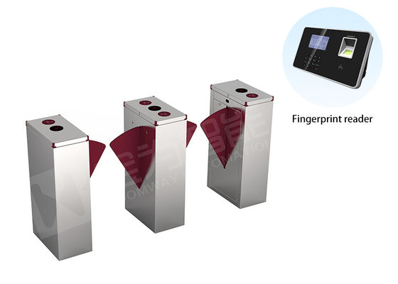 ซื้อ การออกแบบที่กะทัดรัด Flap Barrier ประตูหมุนประตูควบคุมการเข้าถึงเครื่องกลความปลอดภัยทางเข้า online manufacture