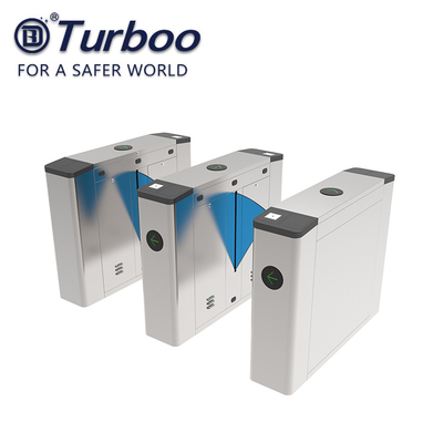ซื้อ Flap Barrier Gate Access Control System เครื่องอ่านบาร์โค้ด RFID และเครื่องสแกนเนอร์ QR online manufacture