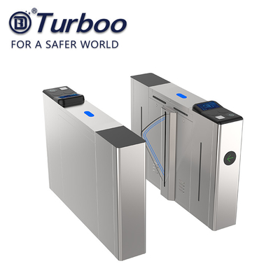 ซื้อ E - ตั๋วประตูควบคุมการเข้าถึงประตูหมุน 304SUS Flap Barrier R485 ติดต่อแห้ง online manufacture