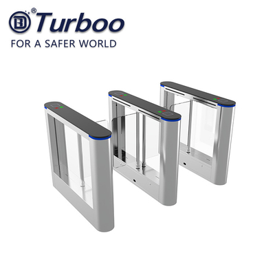 ซื้อ ประตูรั้วรักษาความปลอดภัย RFID ของ ISO 9001 เครื่องอ่านบัตร / อุปสรรคด้านความปลอดภัยของกระจก online manufacture