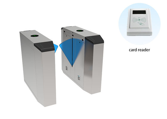 ประตูขัดลมแบบมอเตอร์สําหรับทางเข้าของชุมชน 24V มอเตอร์แปรงและการเข้าถึงรหัส QR