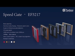 สไตล์โมเดิร์น ดีไซน์บูรณาการ หมุนเวียนความเร็วประตูความปลอดภัย ประตูสวิงสแตนเลสสําหรับสํานักงาน