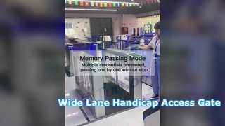 ดูเหตุใดจึงเลือก H324 Wide Lane Turnstile 1100mm 30w SUS304 Swing Barrier Gate บัตร RFID สำหรับคนพิการ